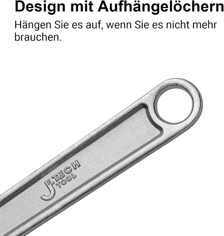 Jetech Verstellbarer Schraubenschlüssel 18" – Profi-Rollgabelschlüssel mit breiter Backenöffnung, 18