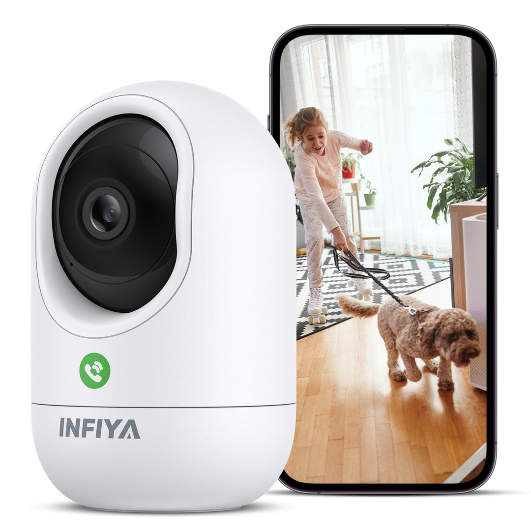 Überwachungskamera Innen - 2K Kamera Überwachung Innen, Babyphone mit Kamera, WLAN Indoor Camera, Hu