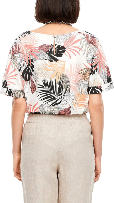 s.Oliver Damen Bluse 40 02a3 Off-white Aop, 40 02a3 Off-white Aop