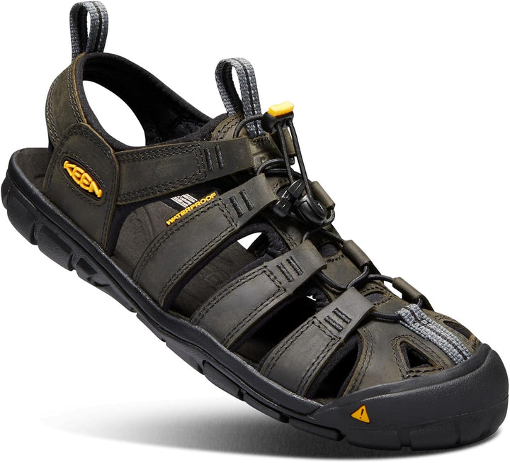 KEEN Clearwater CNX Herren Sandalen 44 EU Magnet Black Leder, 44 EU Magnet Black Leder