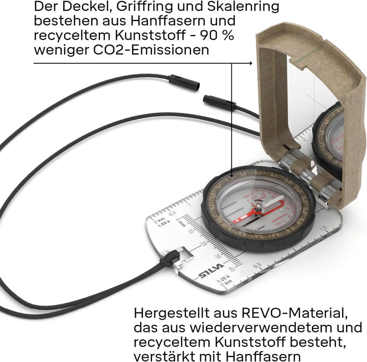 Silva BRÜJULAS Transparente Basis mit Spiegel Terra Ranger S Kompass (MN) SILVA Unisex Erwachsene
