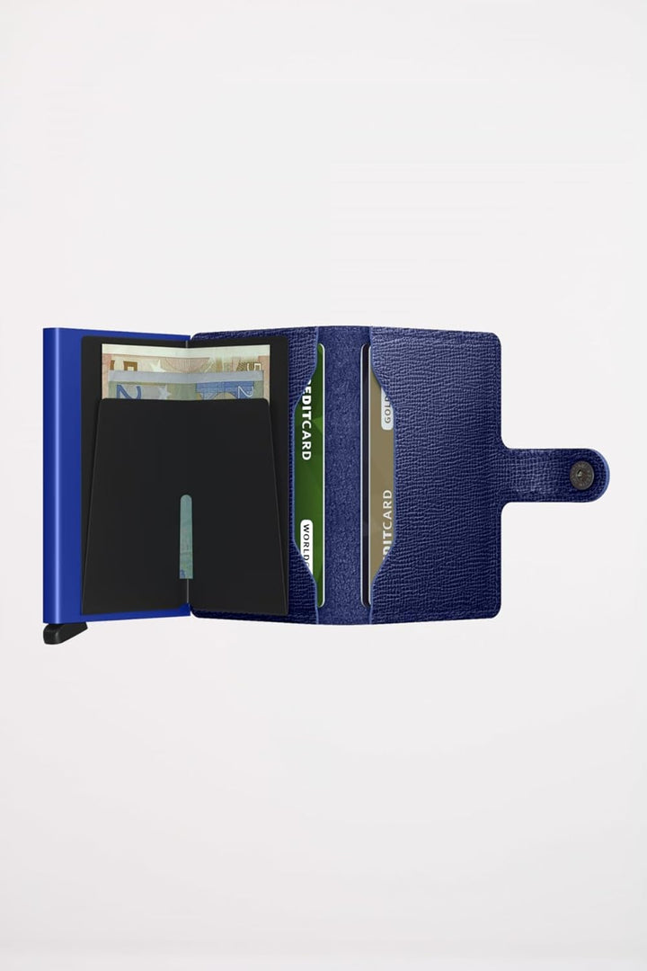 Secrid Miniwallet Crisple Cobalt, Unisex-Erwachsene Reisezubehör- Brieftasche, Cobalt, Talla Única -