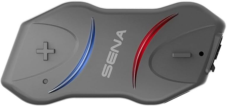 Sena 10R Flaches Motorrad Bluetooth Kommunikationssystem, Einzelpack, Schwarz, Einzelpack