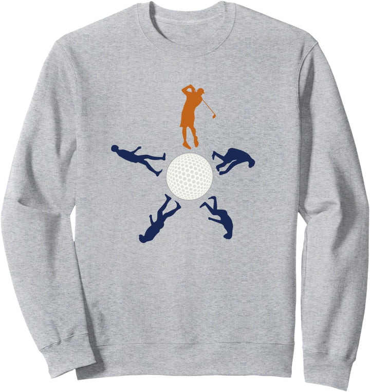 Golf Evolution Minigolfer Golfer Golfplatz Golfcaddy Golf Sweatshirt