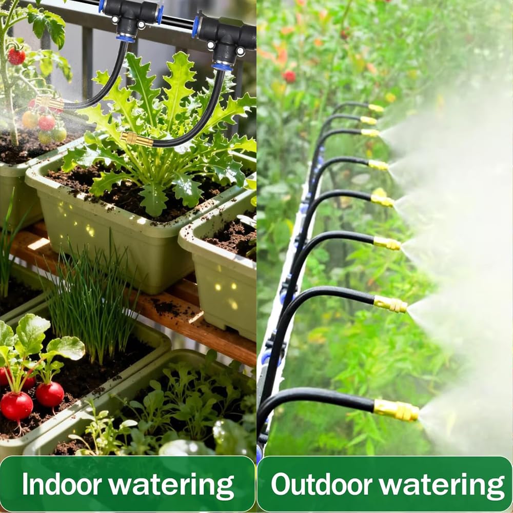 15M Automatisches Bewässerungssystem Garten 360 °, Automatische Bewässerung mit 15 Stück Einstellbar