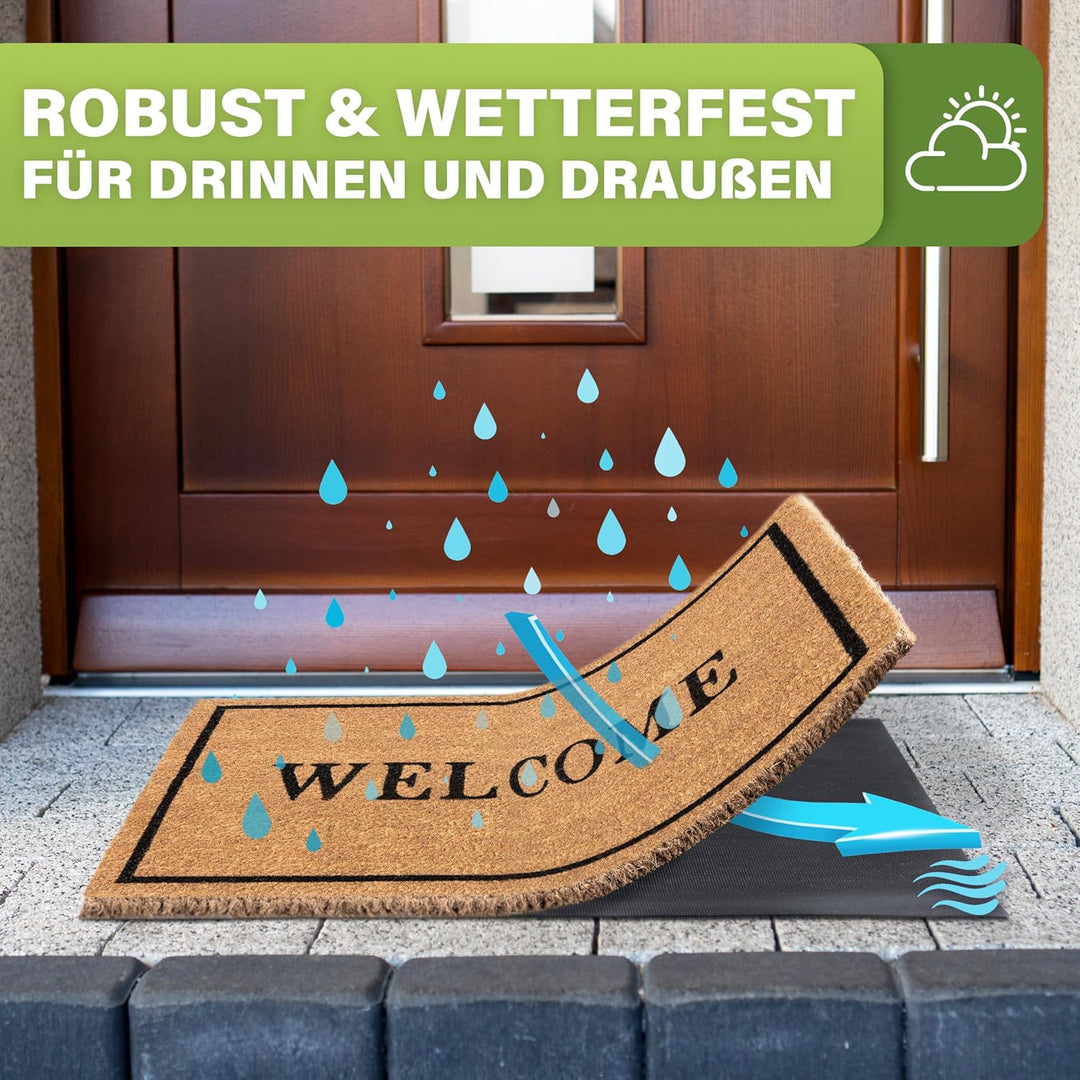 Bodenständig® Fussmatte Kokos [Wetterfest] - extrem robust - Fussabtreter aussen - die Kokosmatte Fu