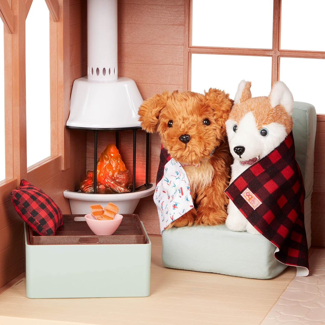 Our Generation - Gemütliche Hütte - Puppenhaus Spielset - Möbel & Spielnahrung - 46 cm Puppe Zubehör