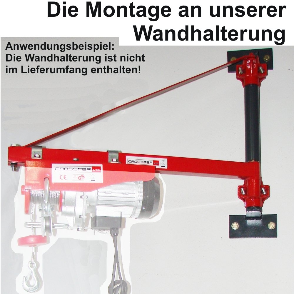 Schwenkarm KST600 für Seilwinden/Kranarm max 600kg Last 75cm Auslage für Seilzüge/Lastarm für Hebezü