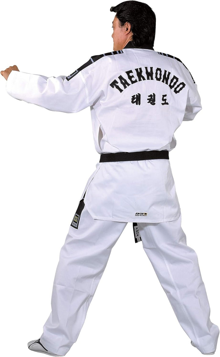 KWON Dobok TKD Anzug Grand Victory M Bestickung ohne Gürtel 160 Weiss, 160 Weiss