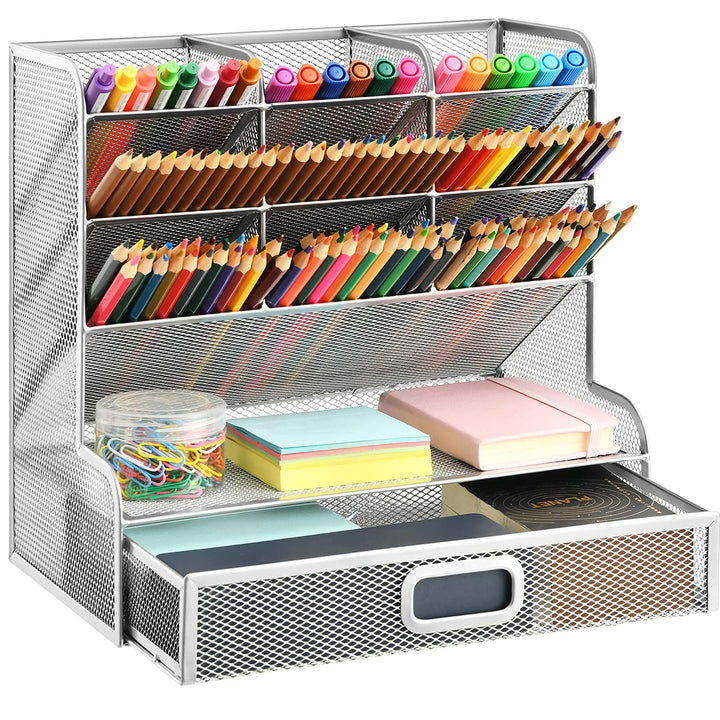 Marbrasse Mesh-Schreibtisch-Organizer, multifunktionaler Stifthalter, Stift-Organizer für Schreibtis