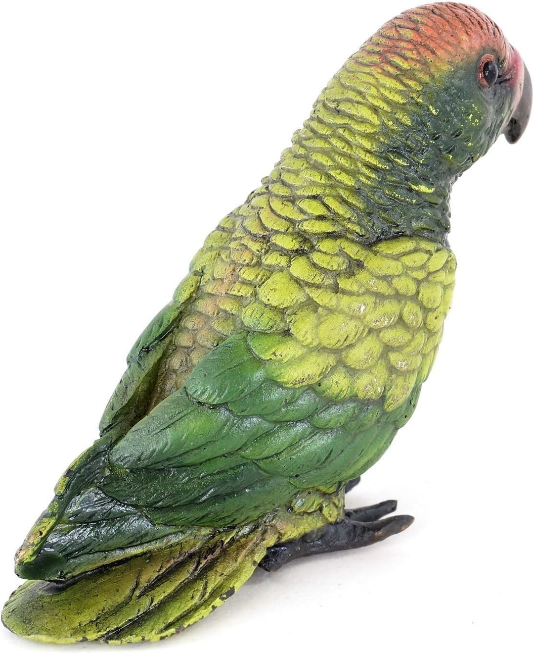 Kunst & Ambiente - Papagei aus Bronze - handbemalte Wiener Bronze - Vogelskulptur - authentische Tie