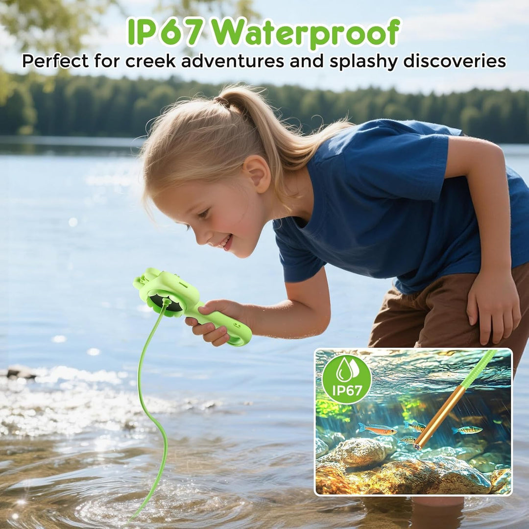 Endoskopkamera Spielzeug für Kinder, 2.4 Zoll-HD-Bildschirm Lupe Kinder Outdoor, STEM-Lernspielzeug