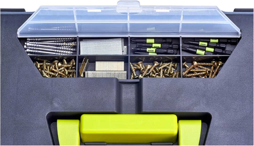 RYOBI Werkzeugkoffer RTB22INCH, 56 L Fassungsvermögen, mit Organizer-Fach, Metallverschlüsse, gummie