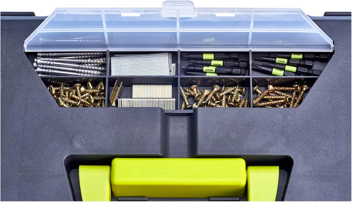 RYOBI Werkzeugkoffer RTB22INCH, 56 L Fassungsvermögen, mit Organizer-Fach, Metallverschlüsse, gummie