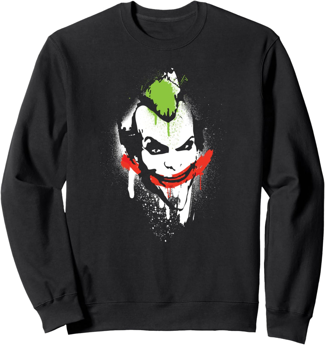 Batman: Arkham City Joker Spraypaint Smile Sweatshirt