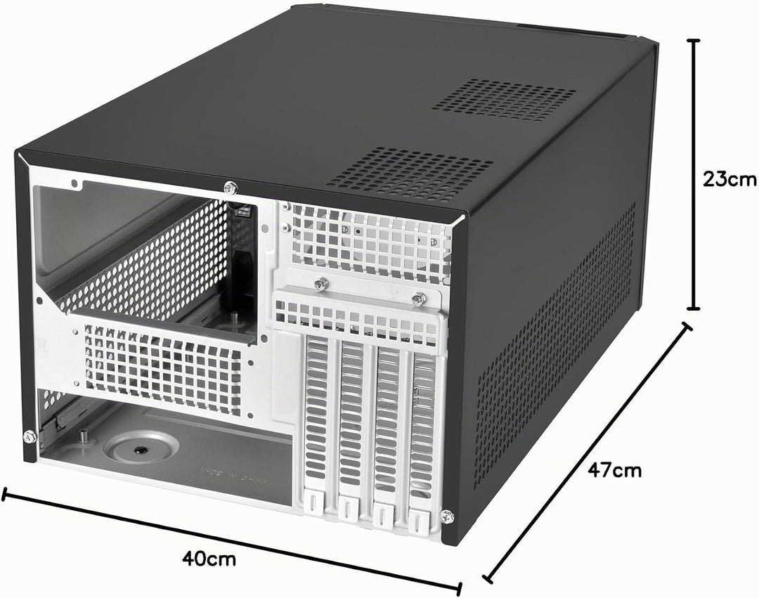 SilverStone SST-SG11B - Sugo Micro ATX Cube Gehäuse, schwarz, SST-SG11B