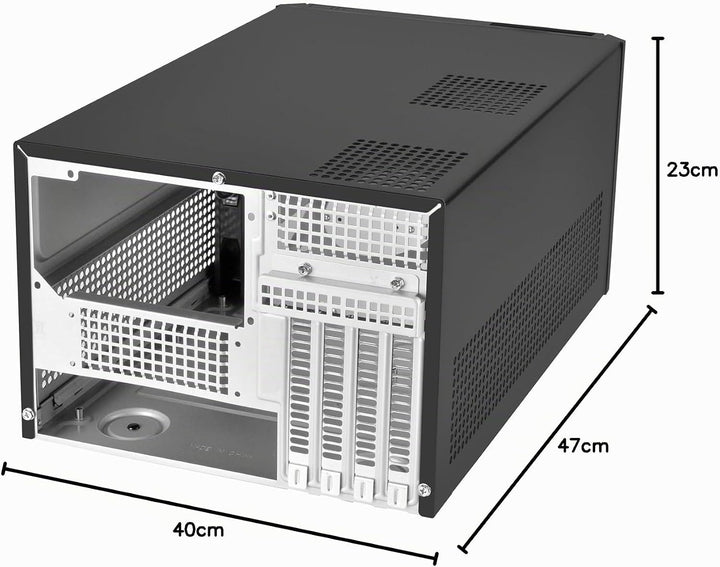 SilverStone SST-SG11B - Sugo Micro ATX Cube Gehäuse, schwarz, SST-SG11B