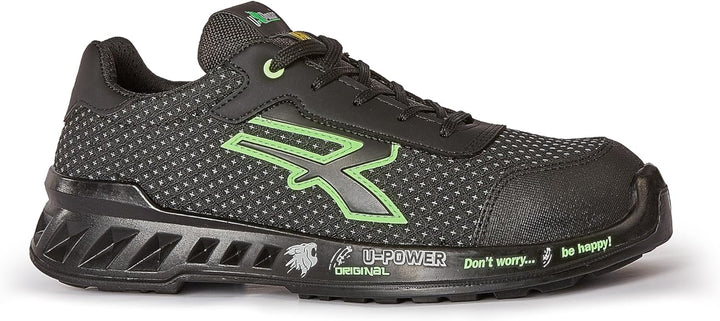 U-Power RED Leve Steve, Sicherheitsschuhe, leichte, durchtrittsichere Unisex-Turnschuhe, Bastsohle,