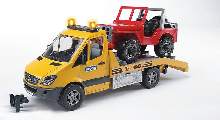 bruder 02801 - Zubehör Light & Sound Modul Trucks mit 4 Funktionen, Batterien - 1:16 Motorengeräusch