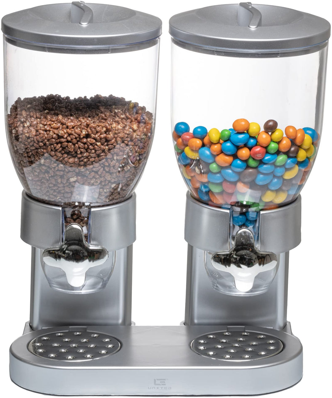 United Entertainment - Müslispender/Cerealienspender/Cornflakesspender/Doppel-Spender für Müsli, Cor