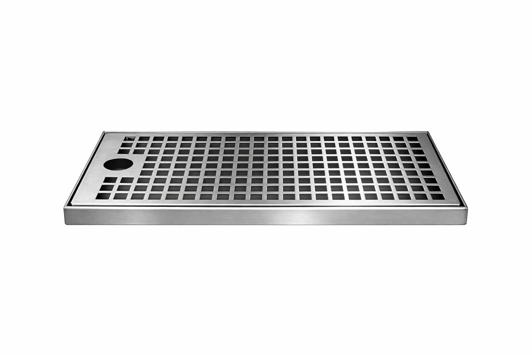 Tropfblech zum Auflegen 2 Teilig aus Edelstahl 239x170x12mm