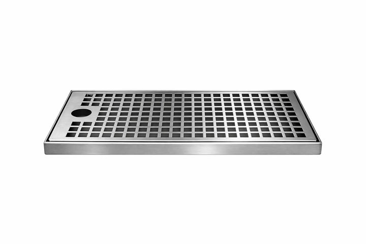 Tropfblech zum Auflegen 2 Teilig aus Edelstahl 239x170x12mm