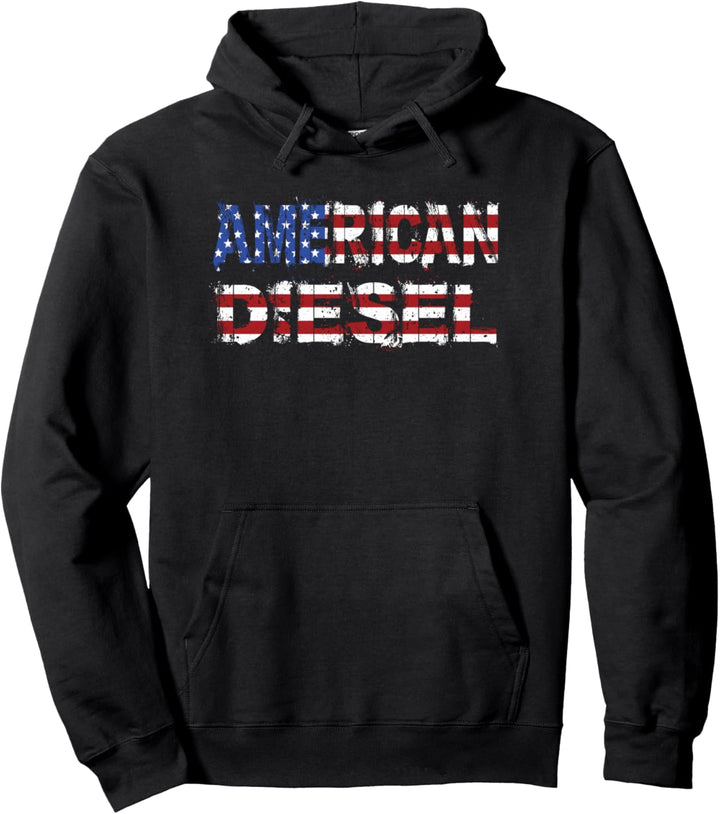 American Diesel Design Diesel Life Mechanic Roll Coal Pullover Hoodie