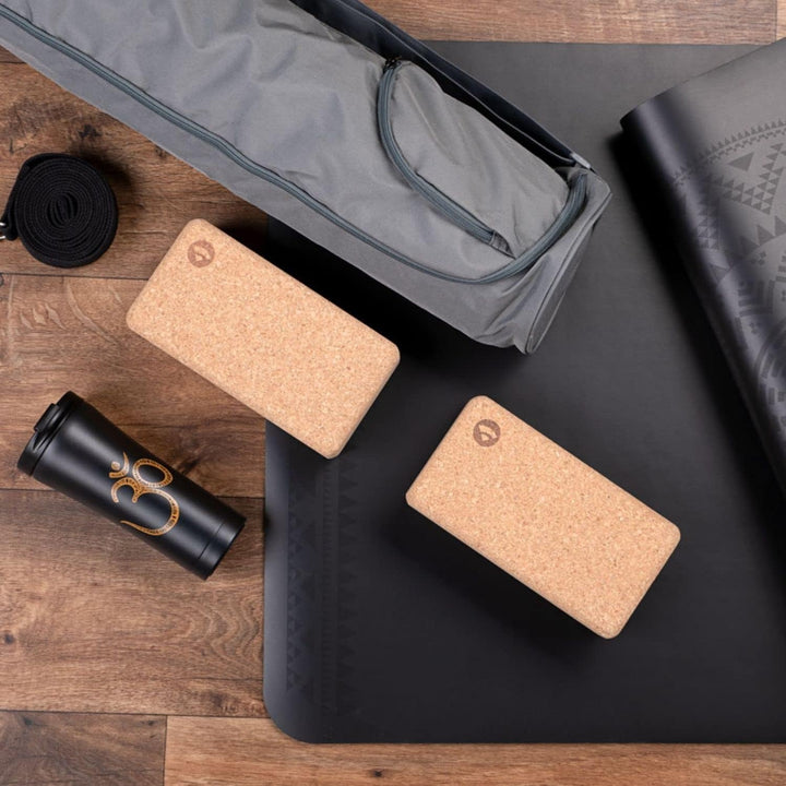 Bodhi Yoga Block Kork Brick | Einzeln & als Set | 100% Naturkork – Universal Yogaklotz | Umweltfreun