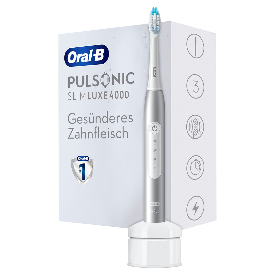 Oral-B Pulsonic Slim Luxe 4000 Elektrische Schallzahnbürste/Electric Toothbrush, 3 Putzmodi für Zahn