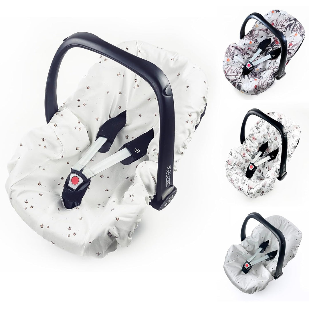 Sommerbezug Babyschale Bezug Universal, 100% antibakterielle Baumwolle mit Silberionen, Schonbezug B