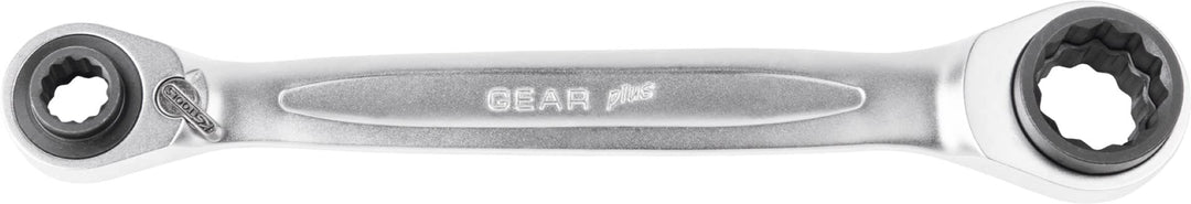 KS Tools 503.4657 4 in 1 GEARplus umschaltbar Doppel-Ratschenringschlüssel, 14x17x18x19mm, 14x17x18x