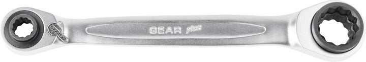 KS Tools 503.4657 4 in 1 GEARplus umschaltbar Doppel-Ratschenringschlüssel, 14x17x18x19mm, 14x17x18x
