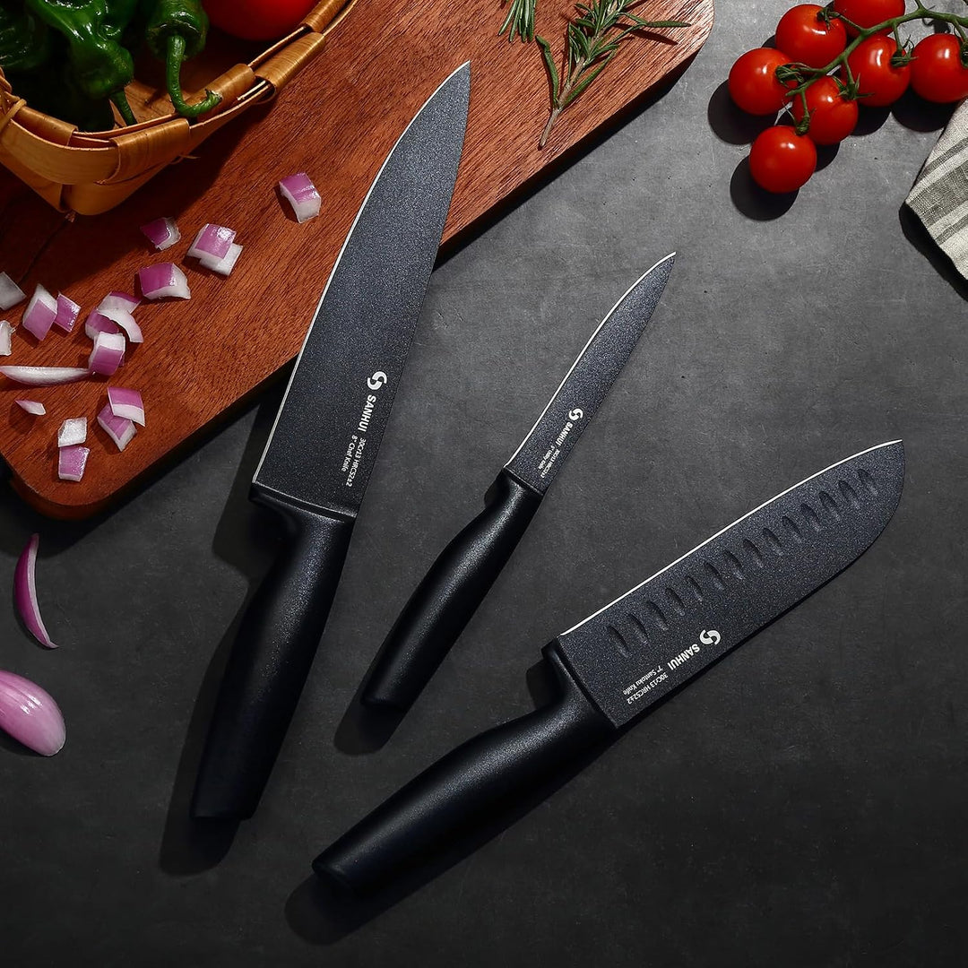 Messerset 3-teilig – ultrascharfes Kochmesserset,Ergonomischer Griff
