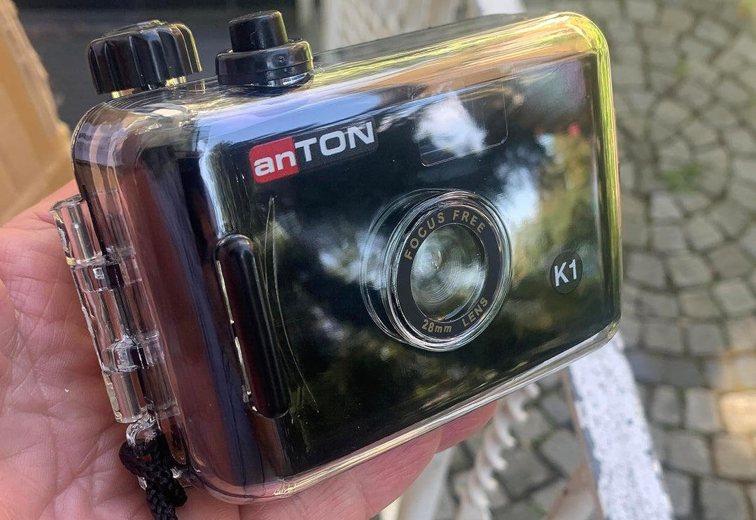 Anton K1 Nachfüllbare Wiederverwendbare Kleinbild Film 35mm Kamera im Set mit Schwarz/Weiss Film + A