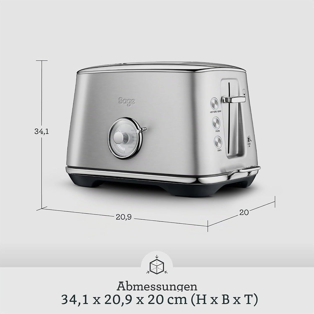 Sage - Toast Select Luxe - 2-Scheiben-Toaster mit LED-Countdown-Anzeige - Zwetschgenblau, Zwetschgen