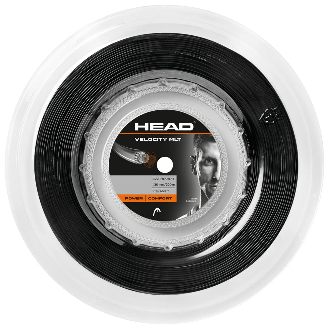 HEAD Velocity Mlt Rolle Tennis-Saite 16 Schwarz, 16 Schwarz