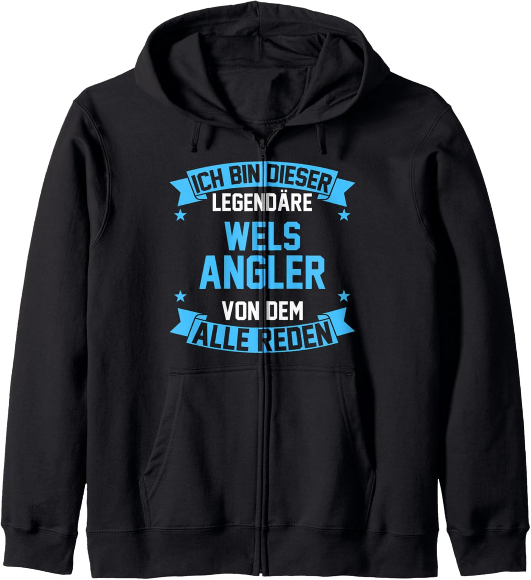 Angeln Angler Wels Kapuzenjacke