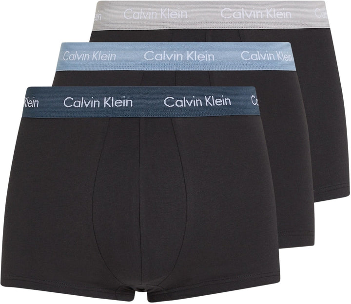 Calvin Klein Herren Low Rise Trunk S Black (B- Ink, Ash, Troposphere), S Black (B- Ink, Ash, Troposp