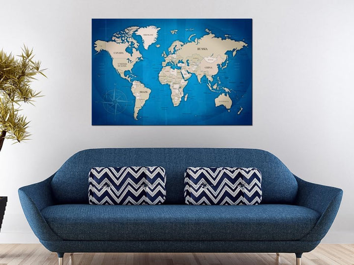 B&amp;D XXL HandArt Bilder auf Leinwand 60x40 cm 1 tlg Leinwandbild mit Struktur-Effekt handbemalte Wand