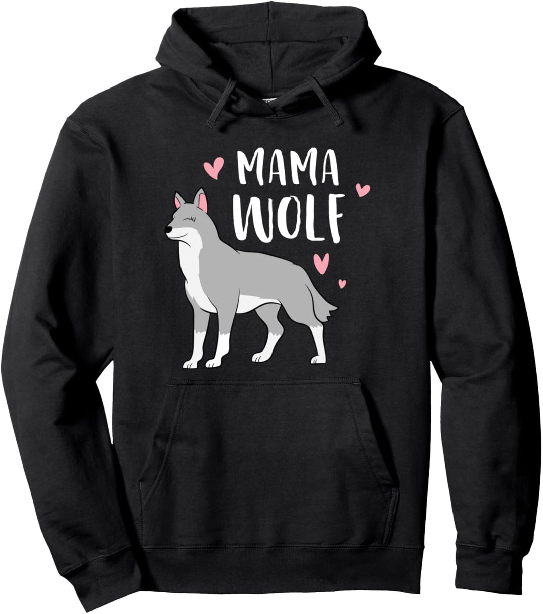 Mama Wolf Wölfin Rudel Wölfe Pullover Hoodie