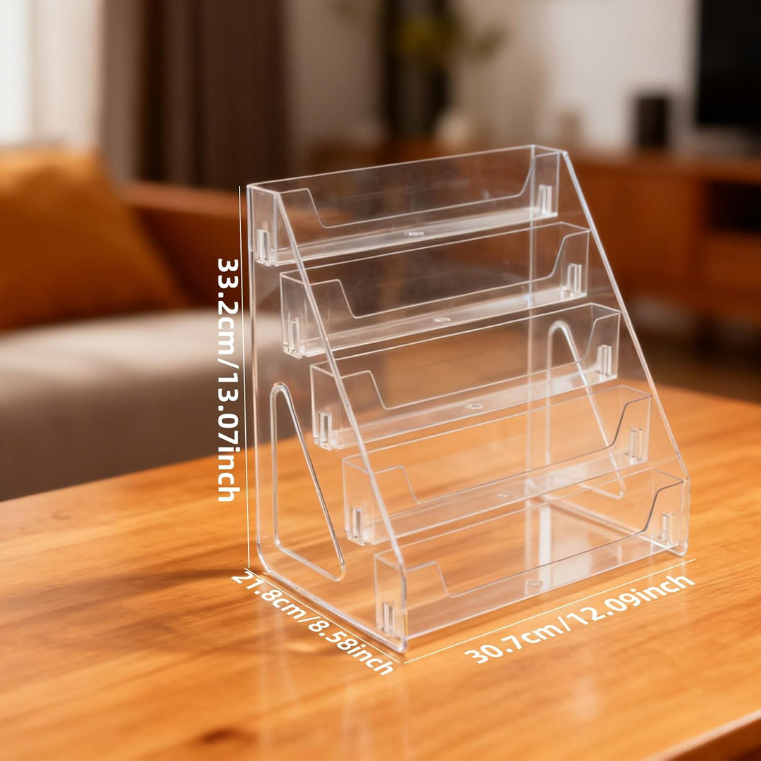 Grusskarten-Präsentationsständer, 4-stöckig, Acryl-Präsentationsständer, Postkarten-Präsentationsstä