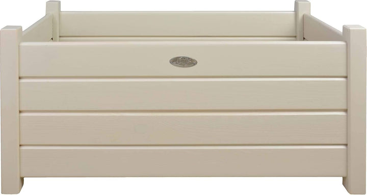 Esschert Design Fallen Fruits CF32G – Rechteckiger Pflanzkübel (2er-Set) Weiss, Weiss