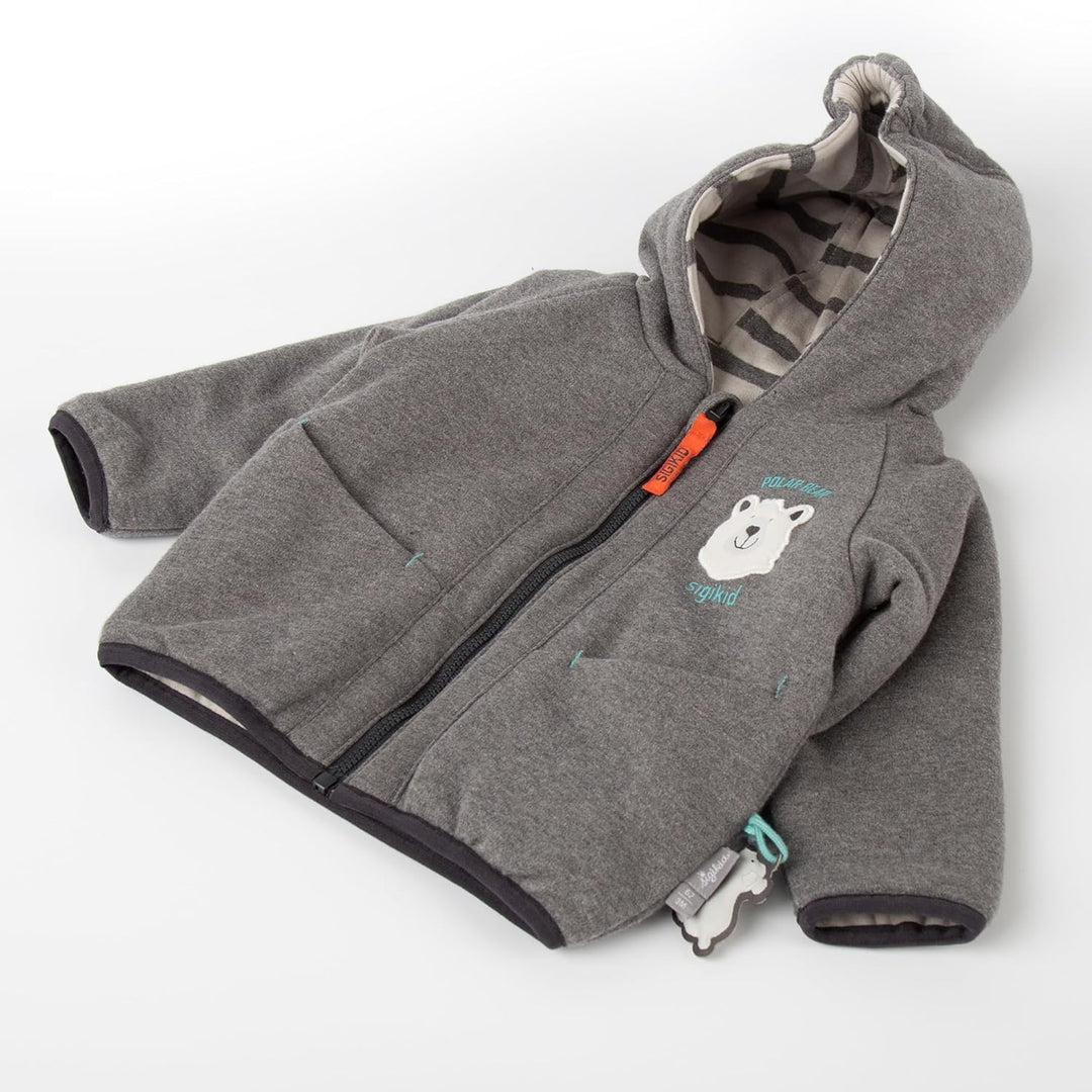 Sigikid Baby-Jungen Wattiert Polar Expedition Wendejacke 62 Grau, 62 Grau