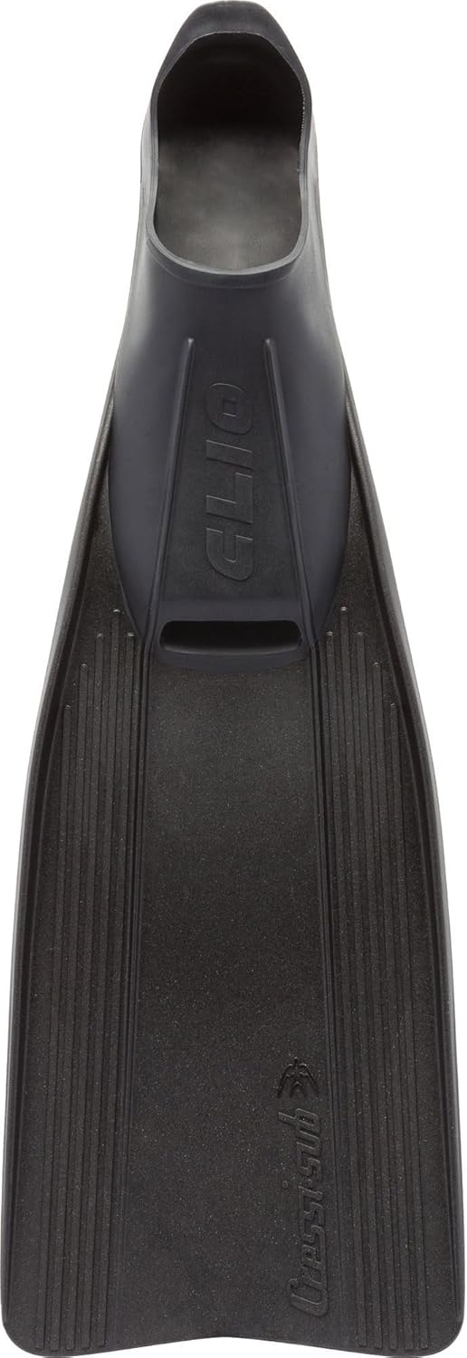 Cressi Clio zum Flossen Schwimmen, Apnoe und Schnorcheln 43/44 Schwarz, 43/44 Schwarz