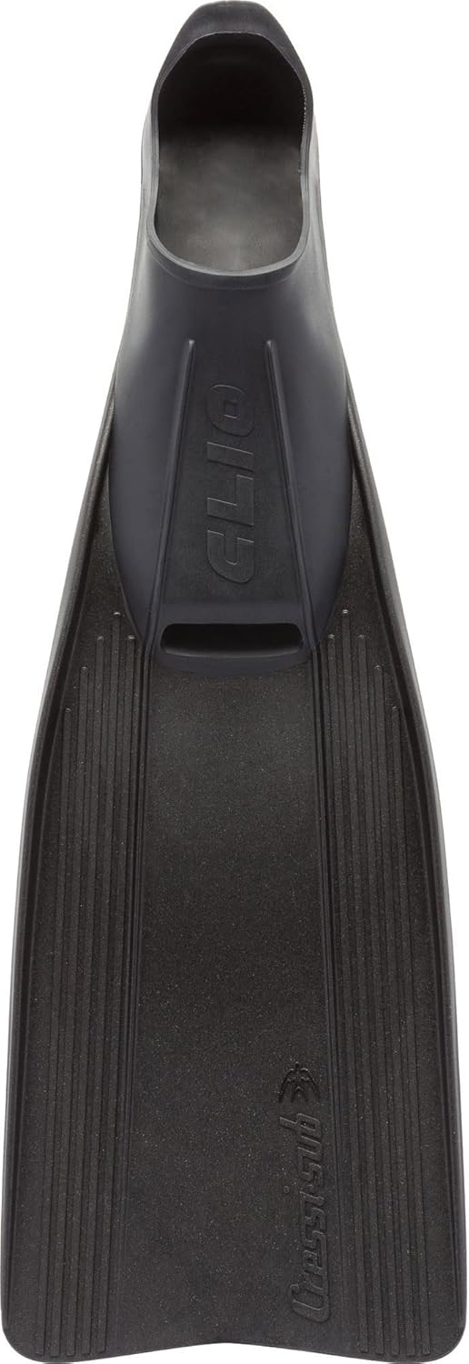 Cressi Clio zum Flossen Schwimmen, Apnoe und Schnorcheln 37/38 Schwarz, 37/38 Schwarz