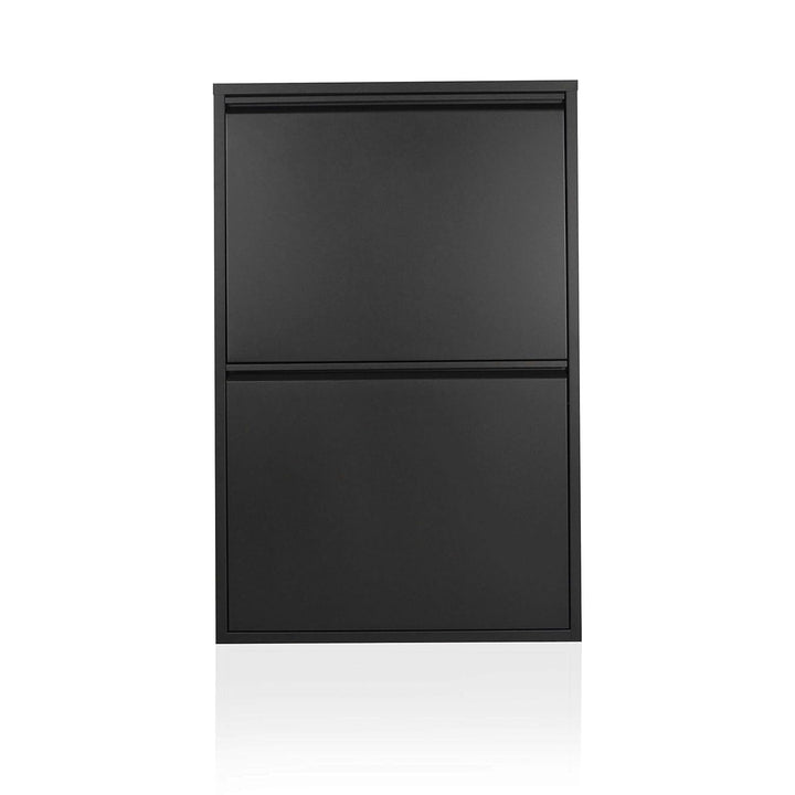 Betten-ABC Refina Mehrzweckschrank, Mülltrenner, platzsparend, aus pflegeleichtem Metall Farbe Schwa