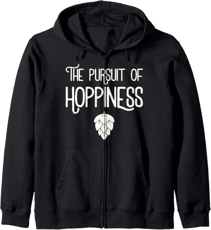 The Pursuit Of Hoppiness Bierbrauerei Hopfen Blumengeschenk Kapuzenjacke