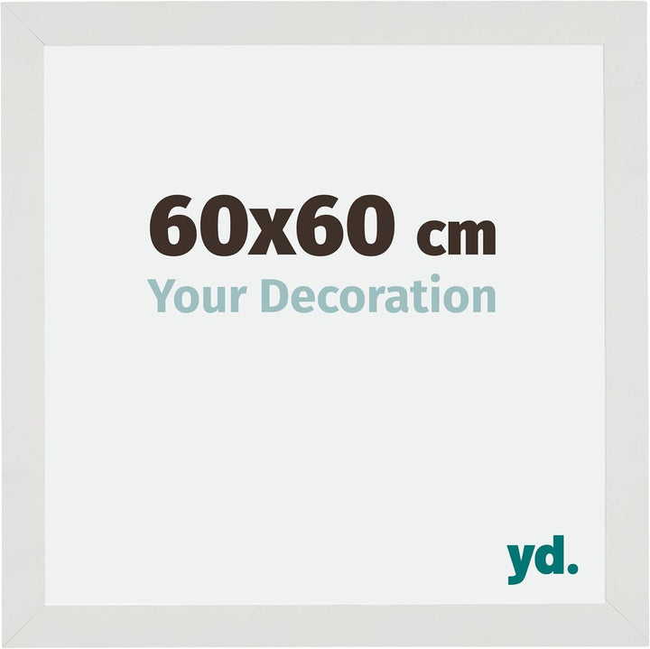 yd. Your Decoration - Bilderrahmen 60x60 cm - Bilderrahmen aus MDF mit Acrylglas - Antireflex - Ausg