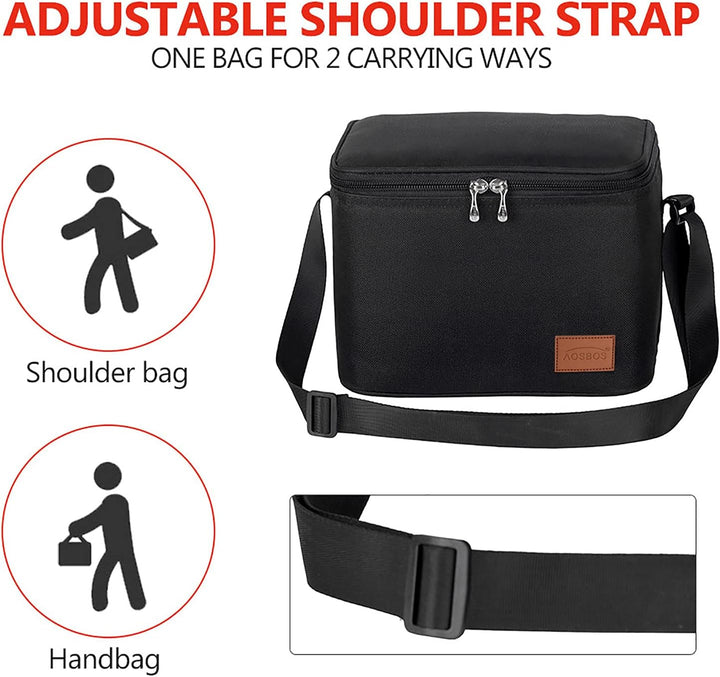 Kühltasche Klein Lunchbag Leicht Lunch Tasche Faltbar Isoliertasche zur Arbeit Schule Wasserdicht Kü