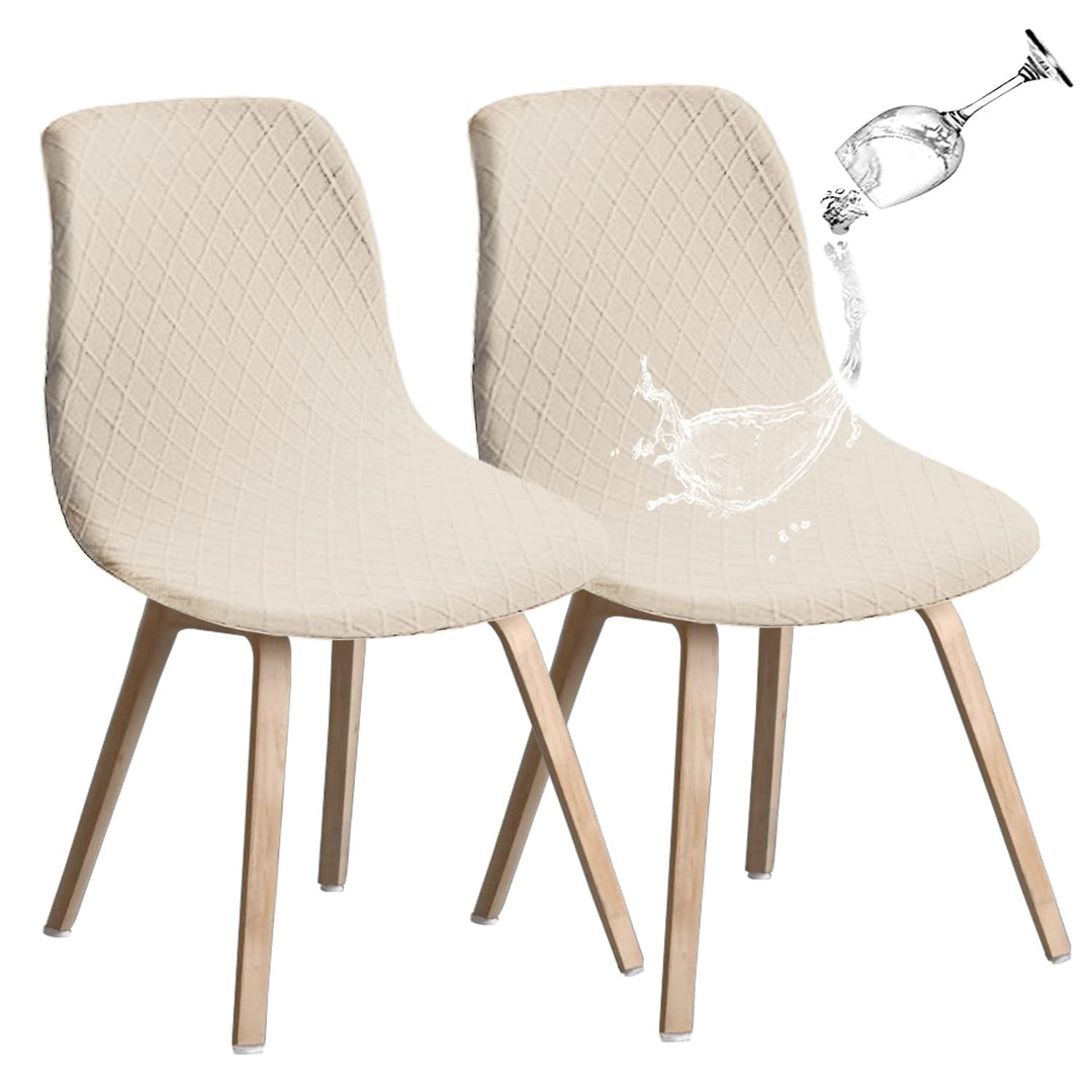 JUNZHE Muschelstuhlhussen Retro-Stuhlhussen Stretch Spandex Druck Lounge Eckstuhl Schutz für Esszimm
